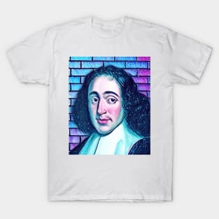 Baruch Spinoza Snowy Portrait | Baruch Spinoza Artwork 12 T-Shirt